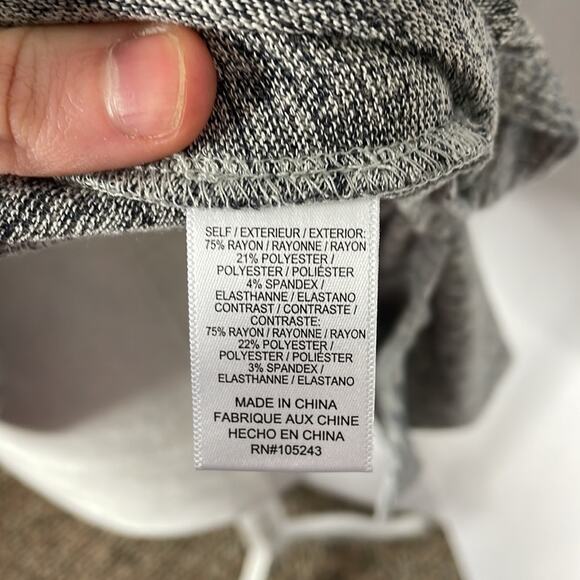 NWT bobeau grey layered sweater -  very oversized - Picture 9 of 10